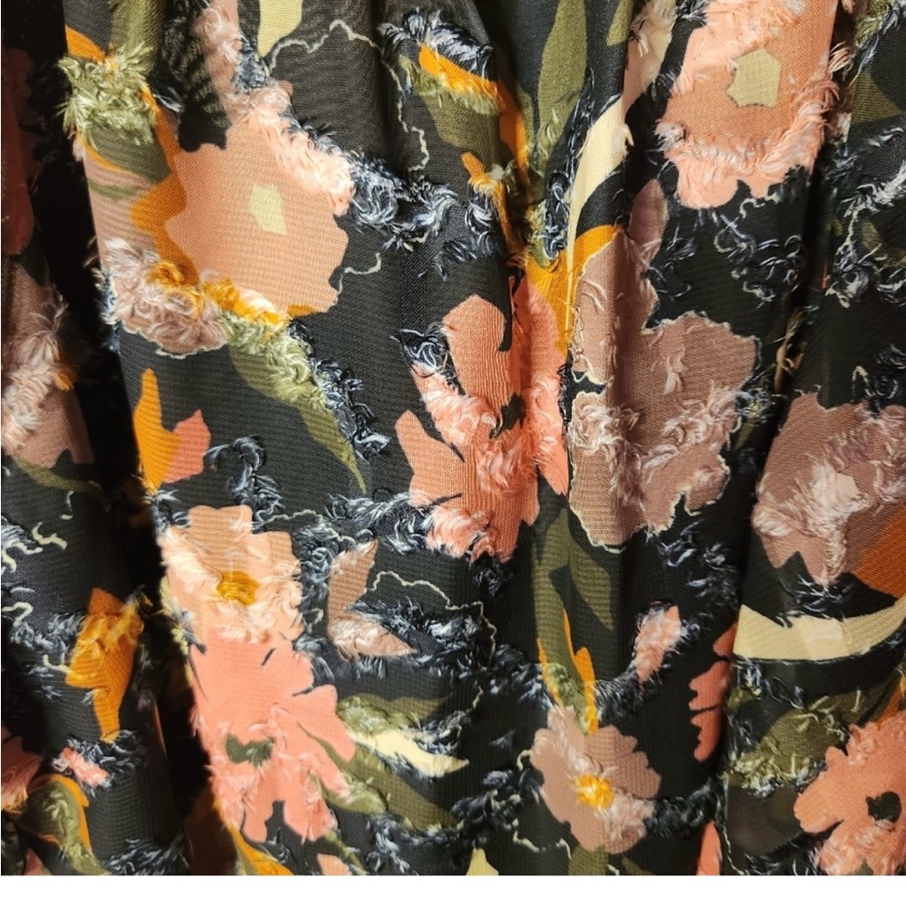 NWT Tanya Taylor Mara Floral Print V-Neck A-Line Mini Dress Size 6 - Picture 3 of 7